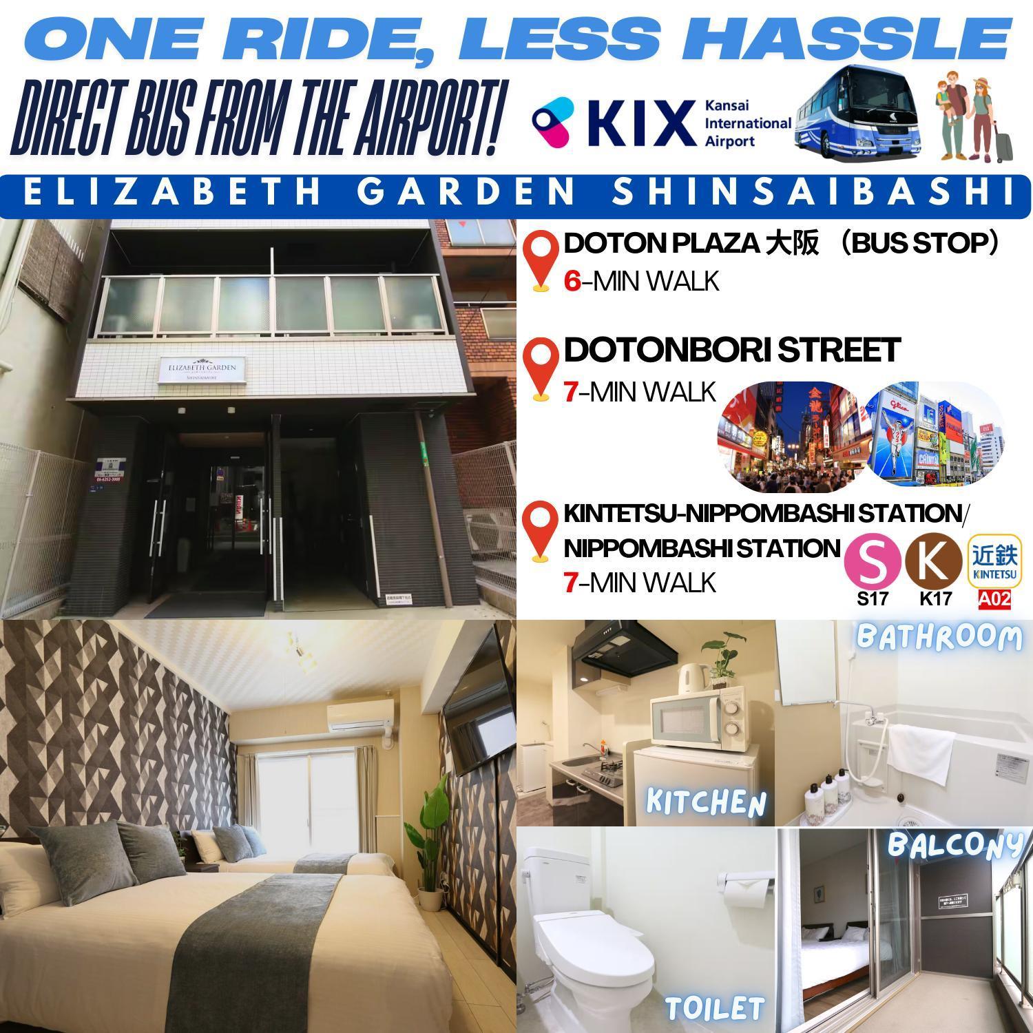 Elizabeth Garden Shinsaibashi Διαμέρισμα Οσάκα Εξωτερικό φωτογραφία